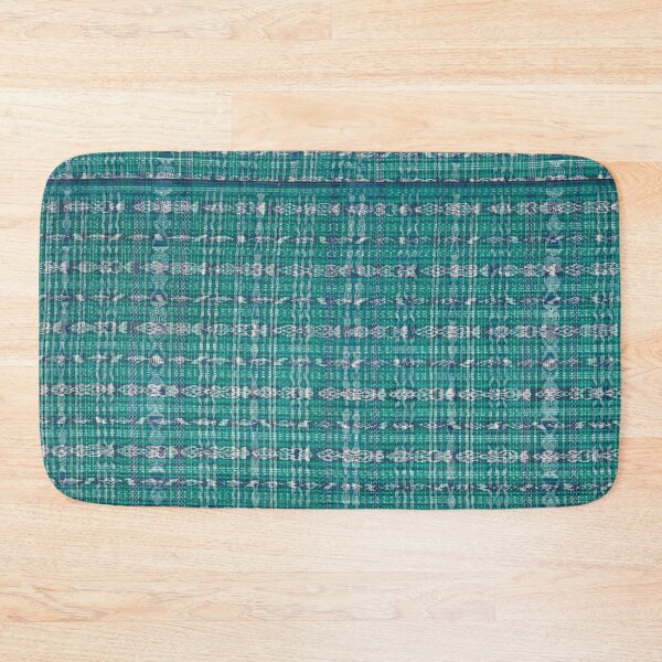 Item preview, Vintage Guatemalan Textile Pattern in Blue designed and sold by Vintage Wall Art.