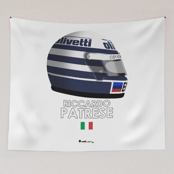 Item preview, Riccardo Patrese - 1986 Brabham F1 Helmet designed and sold by JageOwen.