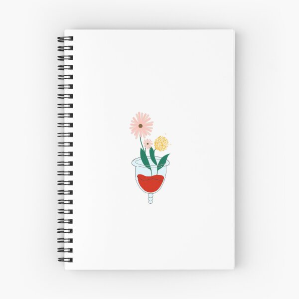 Item preview, Floral menstrual cup designed and sold by Lucietronnelle.