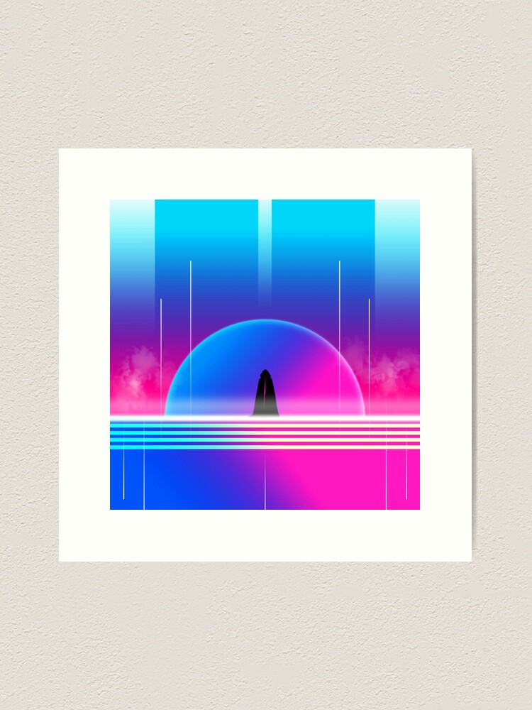 Thumbnail 1 of 3, Art Print, Monk In Retrofuture designed and sold by djspacegr.