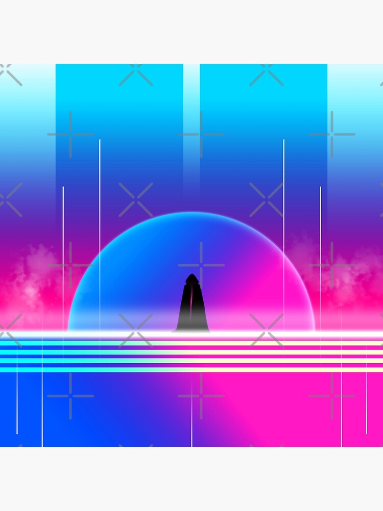 Thumbnail 3 of 3, Art Print, Monk In Retrofuture designed and sold by djspacegr.