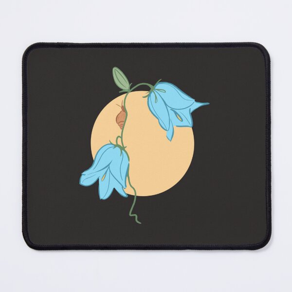 Item preview, Snail And The Blue Bell Flowers Sticker designed and sold by MandyBraun.