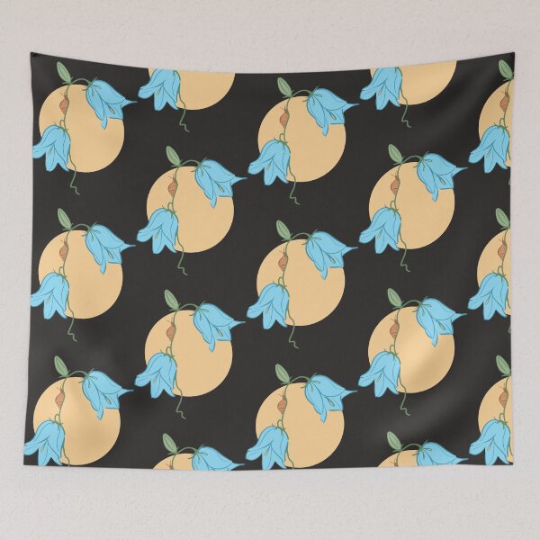 Item preview, Snail And The Blue Bell Flowers Sticker designed and sold by MandyBraun.