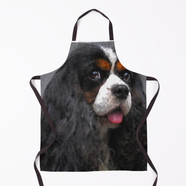 Item preview, Cute Tri Color Cavalier King Charles Spaniel Puppy Oil Paint, Cavalier King Charles Spaniel Tri-Color, King Charles Cavalier Spaniel, Funny Gift Idea For Dog Lovers designed and sold by Paintcorner.
