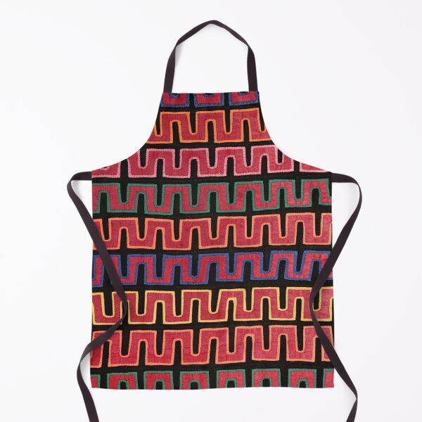 Item preview, Vintage Mola Geometric Textile Pattern designed and sold by Vintage Wall Art.