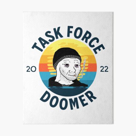 Doomer Wojak | Funny Meme | Art Board Print