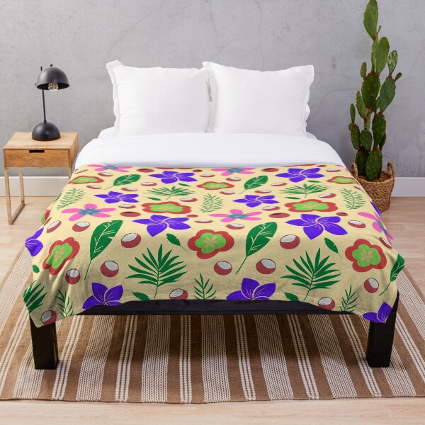 Item preview, Purple And Gold Summer Floral Seamless Pattern designed and sold by SeemDev786.