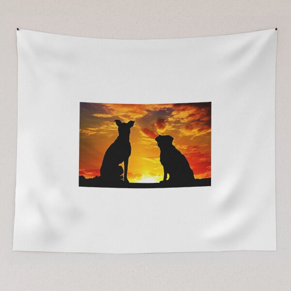 Item preview, Beautiful Sunset and Dogs designed and sold by formylovelydog.