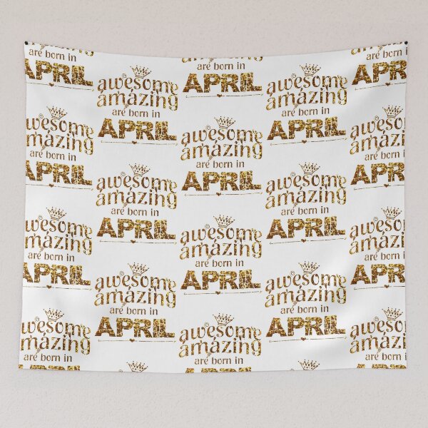Item preview, kings awesome amazing are born in april  designed and sold by bestdesign4u.