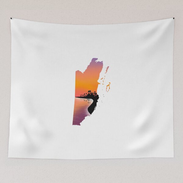 Item preview, Belize map and landscape designed and sold by landscapeworlds.