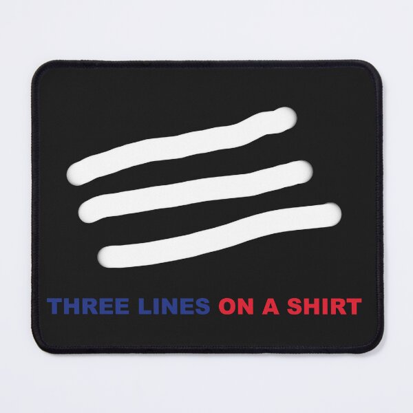 Item preview, Three Lines on a Shirt designed and sold by How67.