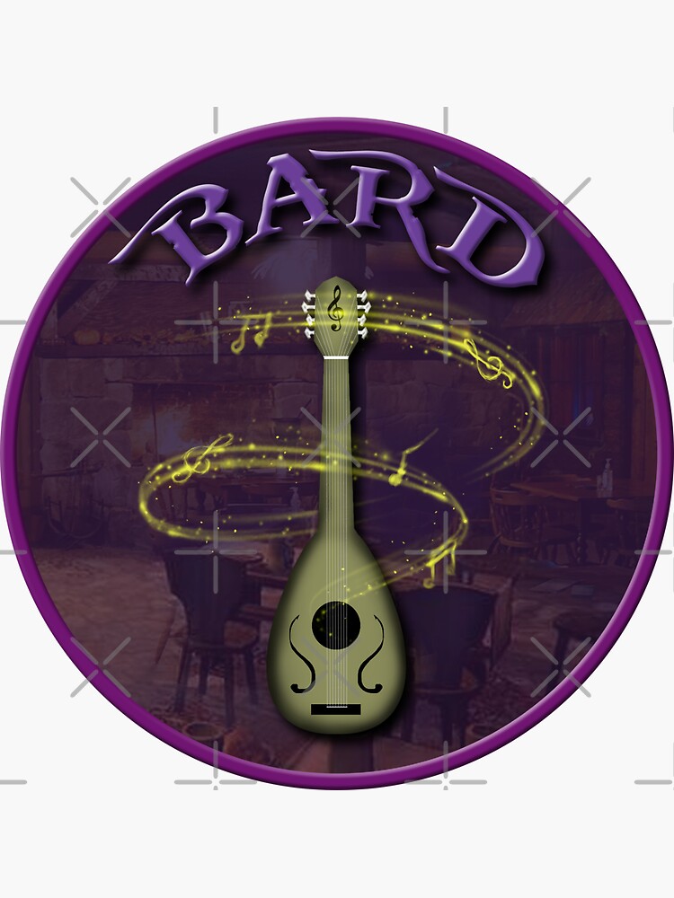 DND Bard Class Symbol Dungeons And Dragons Sticker By ATPCustom