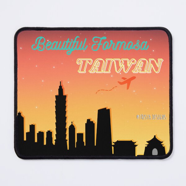 Item preview, Taiwan Taipei Skyline - Gradient Sunset - Taipei 101 - CKS Memorial Hall designed and sold by Trista Designs.