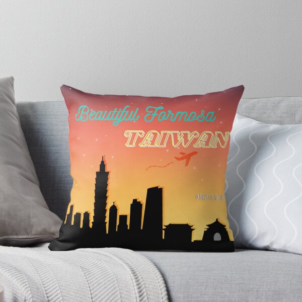 Item preview, Taiwan Taipei Skyline - Gradient Sunset - Taipei 101 - CKS Memorial Hall designed and sold by Trista Designs.