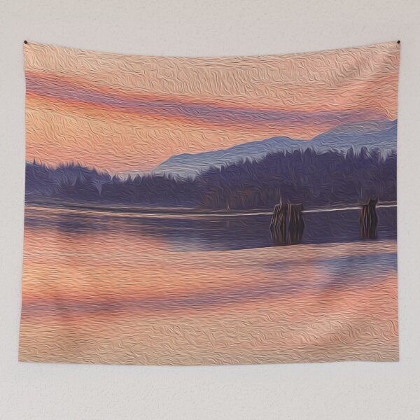 Item preview, Pink Sunset on a Lake  designed and sold by ACC .