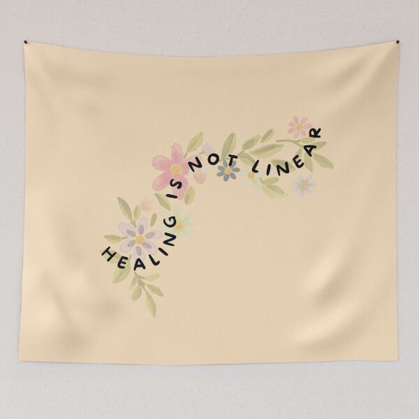 Item preview, Healing is not linear. recovery quote designed and sold by soniaaseguin.
