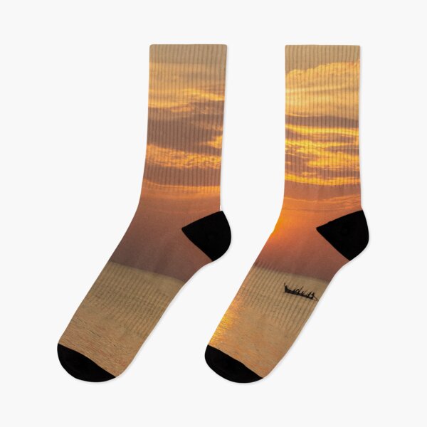 Item preview, Long tail boat at sunset, Bang Tao Bay, Phuket, Thailand designed and sold by Kevin Hellon.