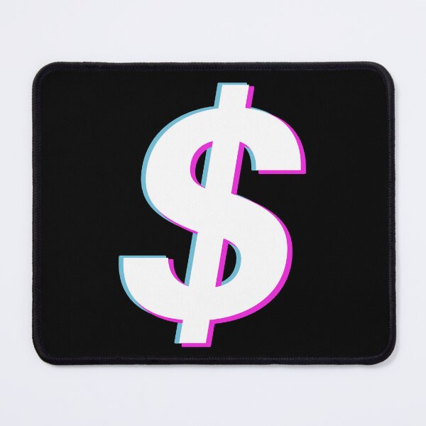 Item preview, Dollar Sign Vaporwave Glitch Art designed and sold by Huhnerdieb Apparel.