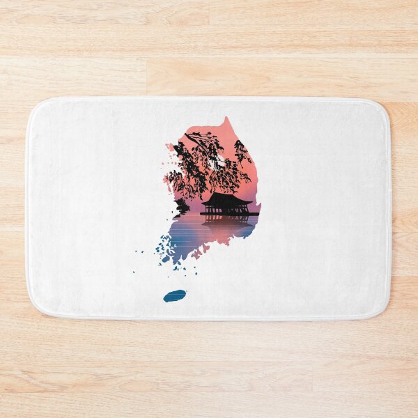 Item preview, south korea map and landscape designed and sold by landscapeworlds.