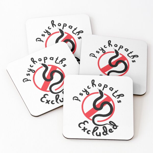 Item preview, Psychopaths Excluded - not so subtle T's big logo  designed and sold by SpArtk.