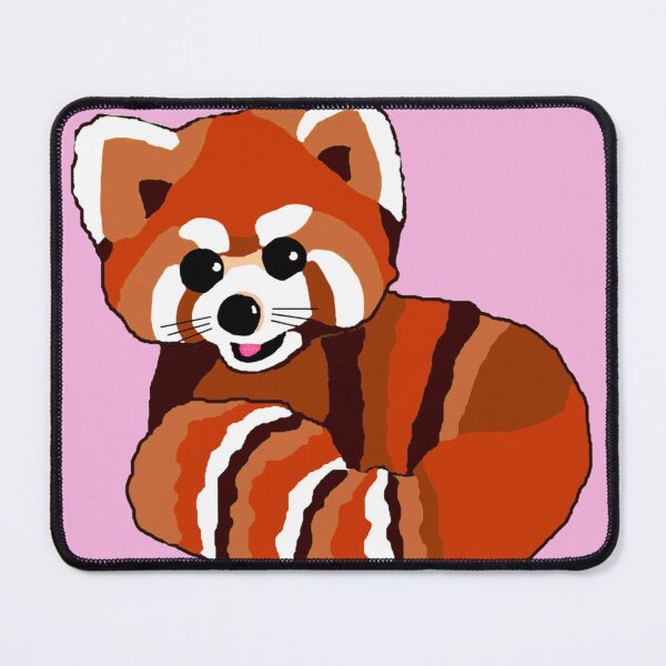 Item preview, Red panda on pink 2 designed and sold by LittleBettyMakes.