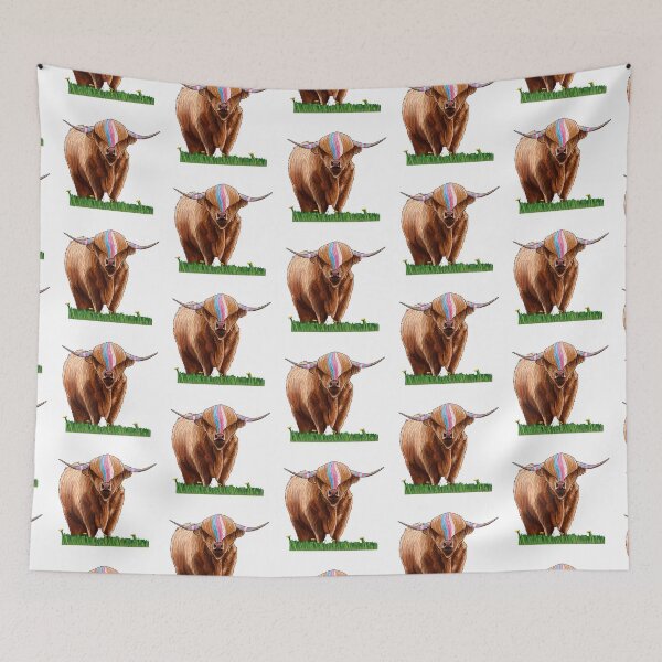 Item preview, Transgender Highland Cattle Trans Cow designed and sold by kylepeterart.