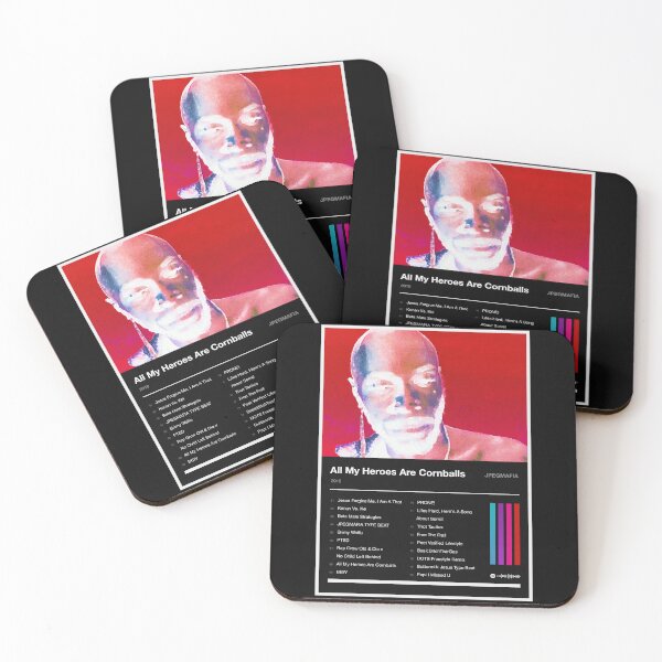 Item preview, All My Heroes Are Cornballs Tracklist 2 (Inverted) designed and sold by TOURETTESBOYLOL.