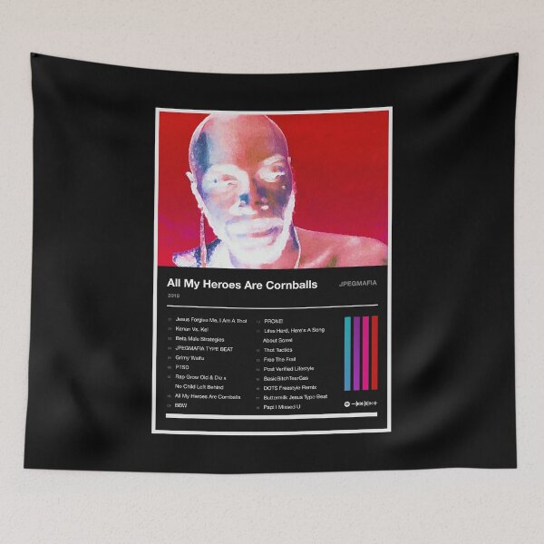Item preview, All My Heroes Are Cornballs Tracklist 2 (Inverted) designed and sold by TOURETTESBOYLOL.