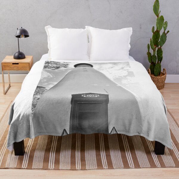 Item preview, Looking Up Hunting Island Lighthouse Black And White designed and sold by LisaWootenPhoto.