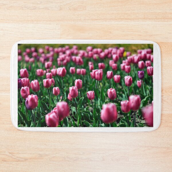 Item preview, Purple tulips on flower bed designed and sold by olena2552.