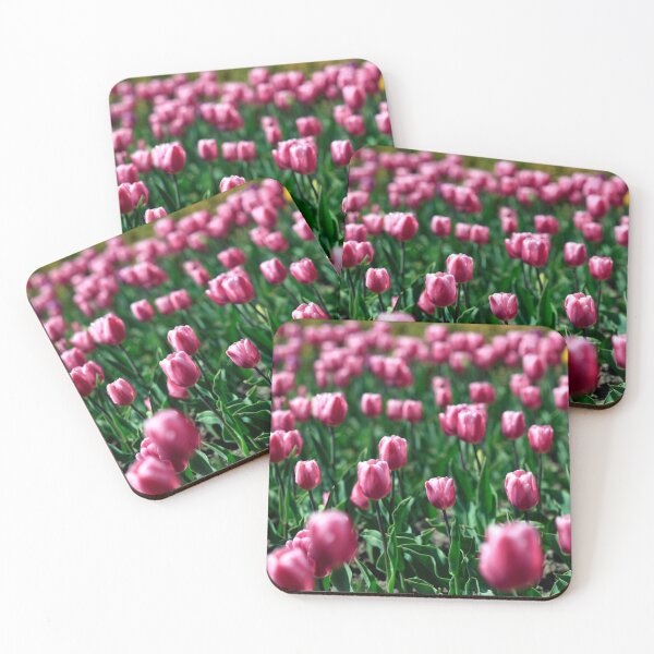 Item preview, Purple tulips on flower bed designed and sold by olena2552.