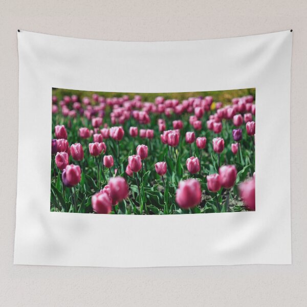 Item preview, Purple tulips on flower bed designed and sold by olena2552.