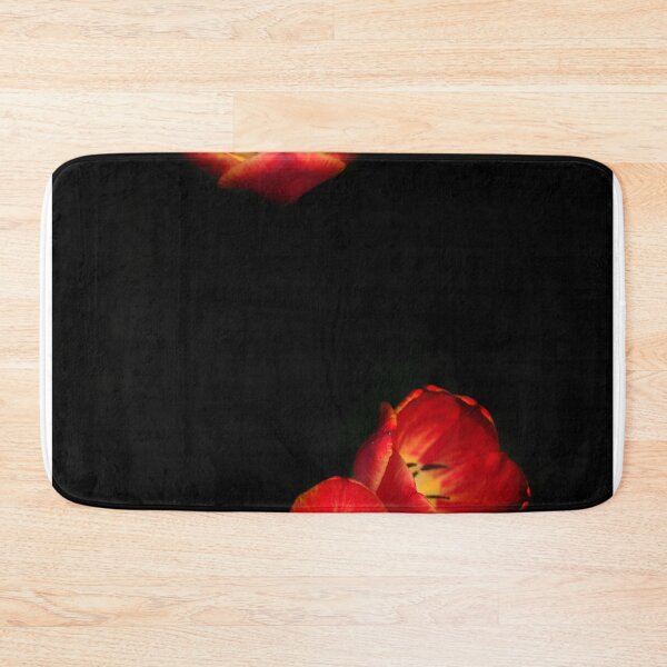 Item preview, Red tulips on black background designed and sold by olena2552.