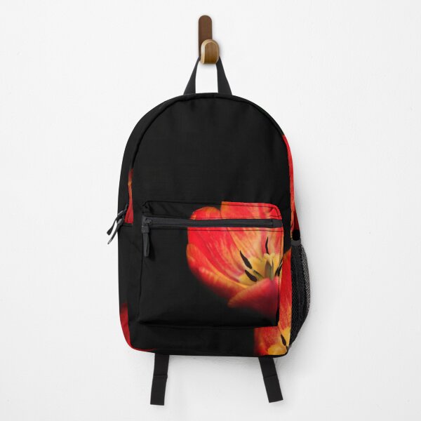 Item preview, Red tulips on black background designed and sold by olena2552.