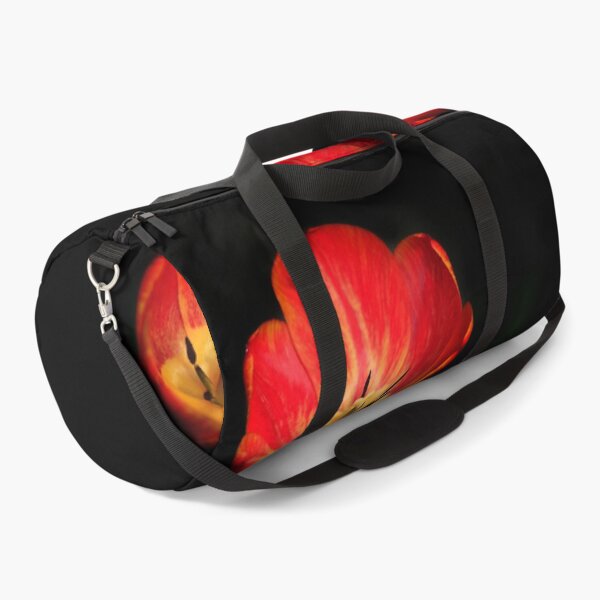 Item preview, Red tulips on black background designed and sold by olena2552.