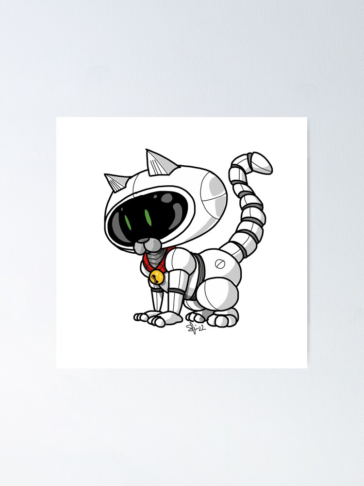 Cat Robot Poster for Sale by kripalsutariya