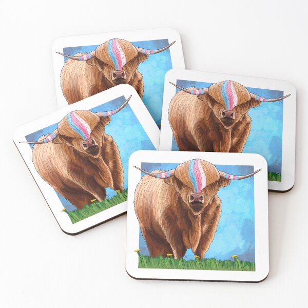 Item preview, Transgender Highland Cattle Trans Cow designed and sold by kylepeterart.