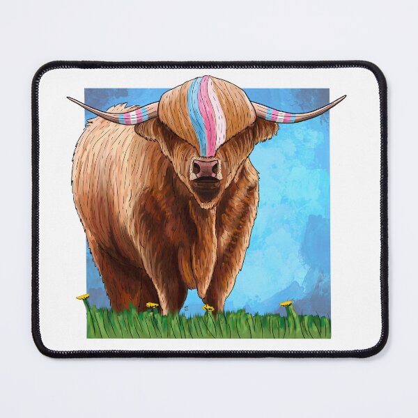Item preview, Transgender Highland Cattle Trans Cow designed and sold by kylepeterart.