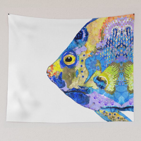 Item preview, Tropical Fish Art Fishy Angel Fish designed and sold by Sharon Cummings Art.