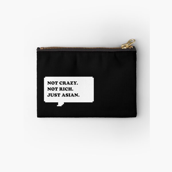 Item preview, Not Crazy Not rich just Asian for Asian people funny retro free speech bubble with black typography - Dark mode designed and sold by Deegital18.