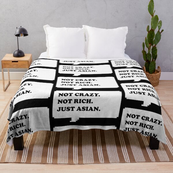Item preview, Not Crazy Not rich just Asian for Asian people funny retro free speech bubble with black typography - Dark mode designed and sold by Deegital18.
