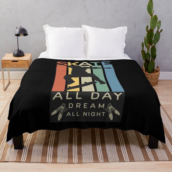 Item preview, Skate All Day Dream All Night Skateboard Skating designed and sold by OmmeDesigns.