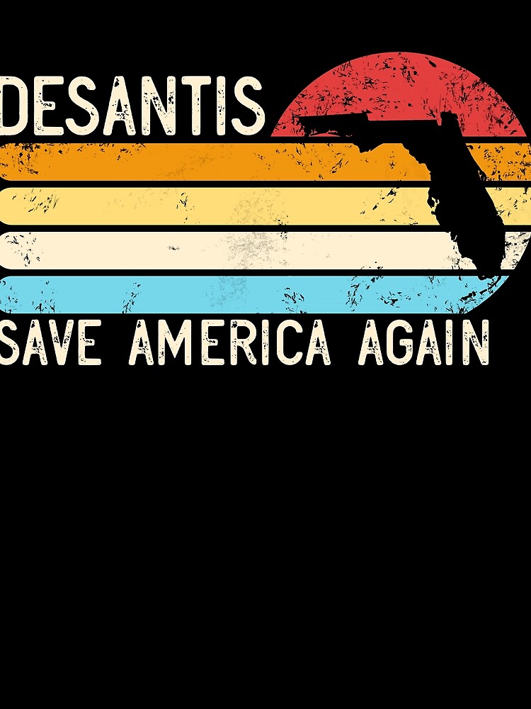 Thumbnail 3 von 3, Tuch, Desantis Save America Again Retro President Desantis 2024 Gear designt und verkauft von DynamicDesign.