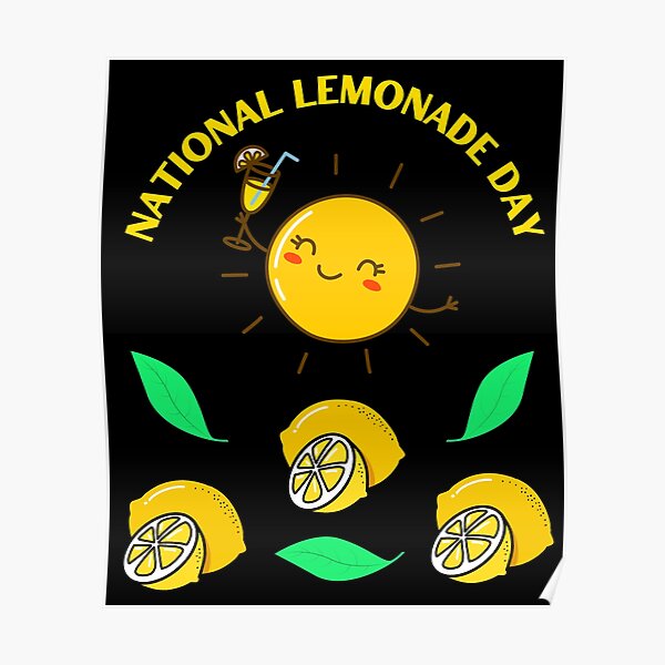 "national lemonade day lemonade design" Poster for Sale by SREE24