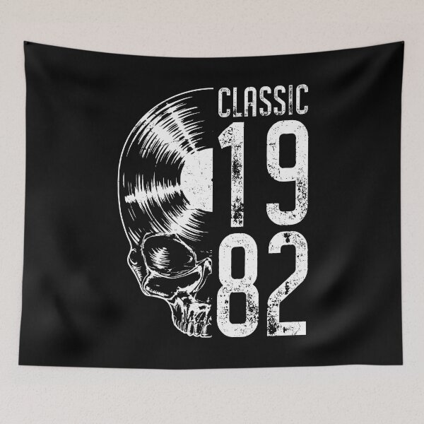 Item preview, Classic 1982 Vintage Vinyl Record Lover Gothic Skull LP designed and sold by GrandeDuc.