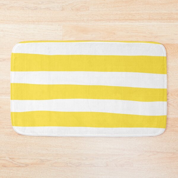 Item preview, Uneven Stripes - Lemon Yellow and White designed and sold by LAEC-Shop.