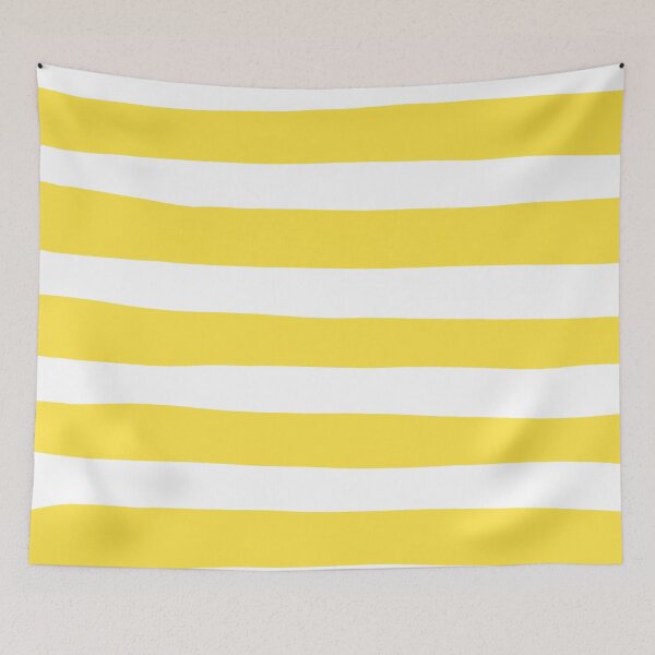 Item preview, Uneven Stripes - Lemon Yellow and White designed and sold by LAEC-Shop.