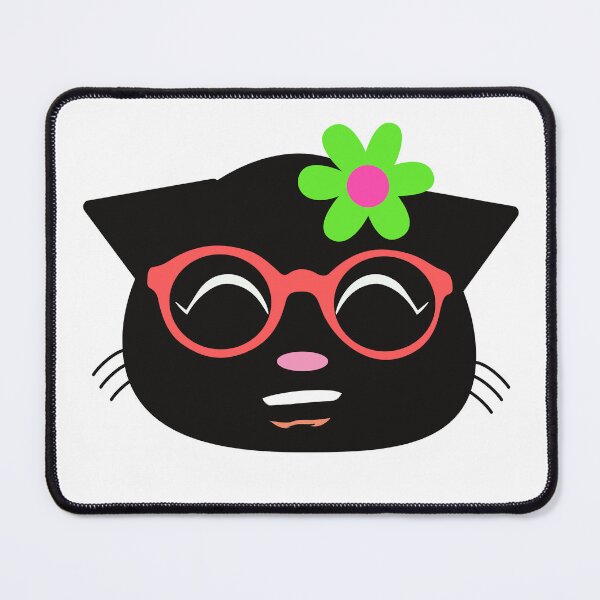 Item preview, Face of cute kitty with glasses. Intellectual kitty, smart kitty, nerdy kitty. designed and sold by EMIPRINCESS.