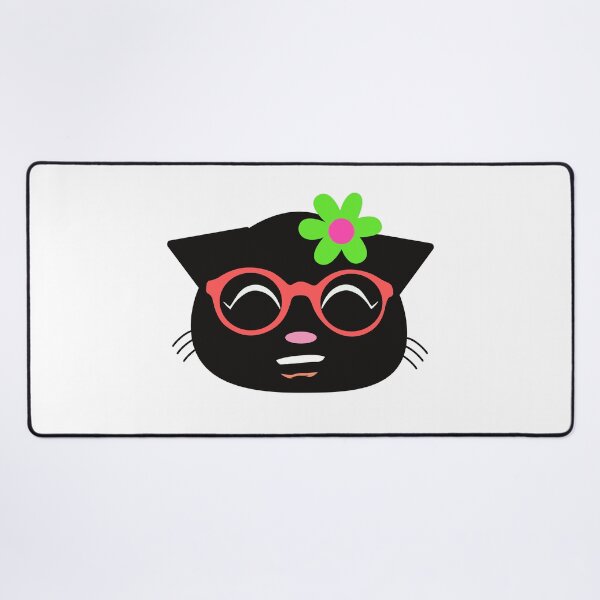 Item preview, Face of cute kitty with glasses. Intellectual kitty, smart kitty, nerdy kitty. designed and sold by EMIPRINCESS.