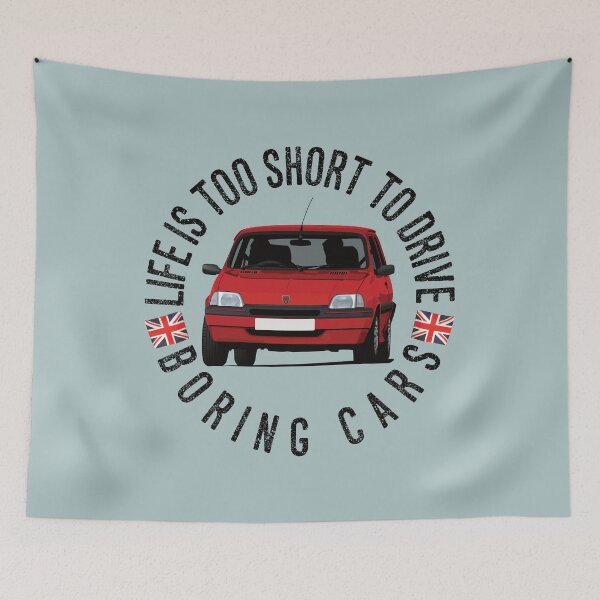 Item preview, Life is too short to drive boring cars - Rover Metro - red designed and sold by knappidesign.